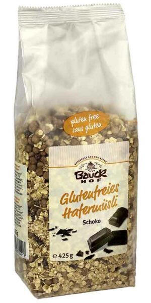 Hafermüsli Schoko glutenfrei 425g-Packung