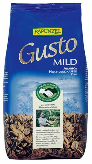 Bio-Kaffee "Gusto Mild" 500g-Packung