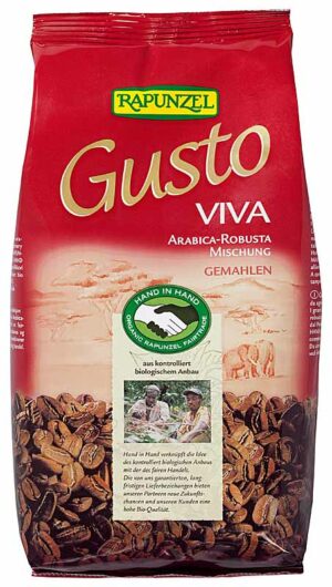 gemahlener Kaffee "Gusto Viva" 500g-Packung