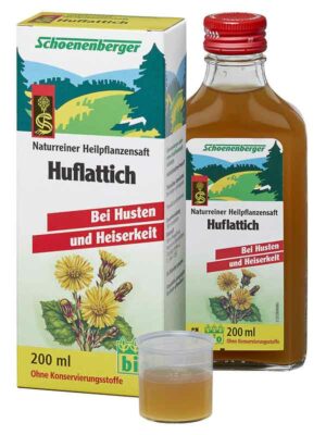 Huflattich-Saft 200ml-Flasche