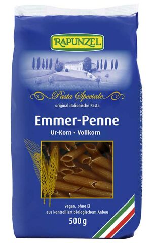 Vollkorn-Penne Emmer 500g-Packung