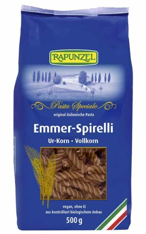 Vollkorn-Emmer-Spirelli 500g-Packung