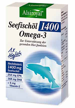 Seefischöl 1400 Omega-3 30Kapseln-Packung