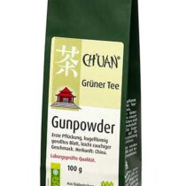 Grüner Tee Gunpowder 100g-Packung