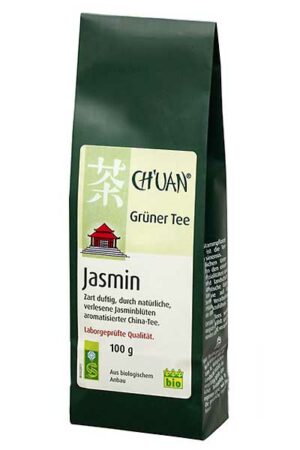 Grüner Tee Jasmin 100g-Packung