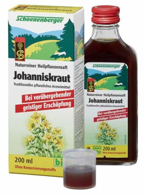 Johanniskraut-Saft 200ml-Flasche