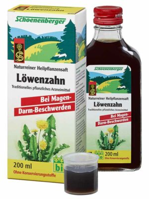 Heilpflanzensaft Löwenzahn 200ml-Flasche