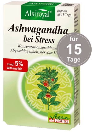 Ashwagandha bei Stress von Alsiroyal für 15 Tage