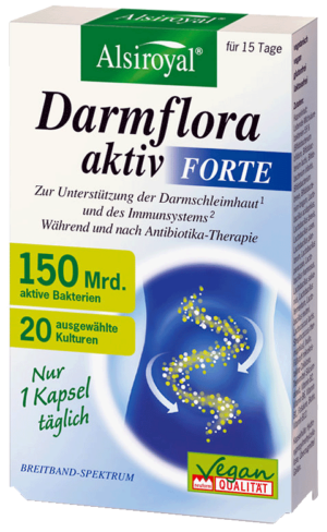 Darmflora aktiv Forte von Alsiroyal (15 Kapseln)