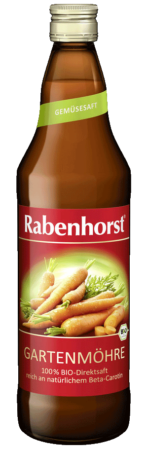 Gartenmöhre Möhrensaft von Rabenhorst 750ml-Flasche