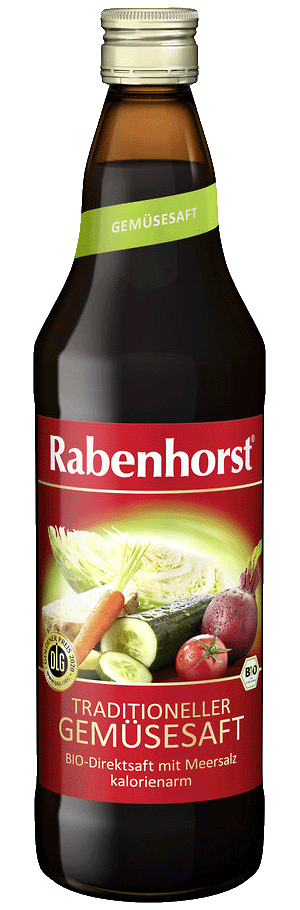 Traditioneller Gemüsesaft von Rabenhorst 750ml-Flasche