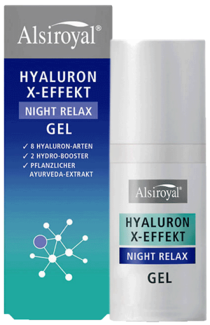 Hyaluron X-Effekt Night Relax Gel von Alsiroyal
