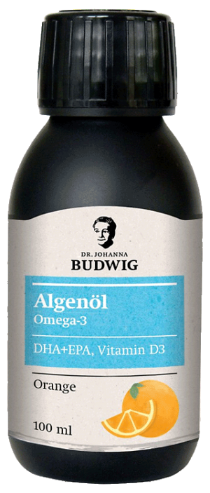 Omega-3 Algenöl Orange von Dr. Budwig