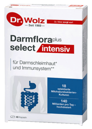 Darmflora plus selevt intensiv von Dr. Wolz, 40 Kapseln