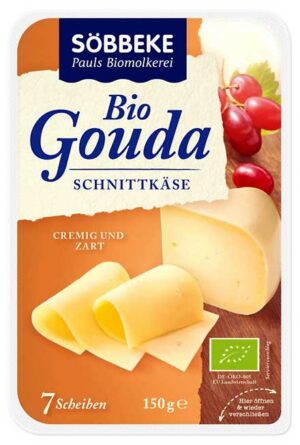 Bio-Käse Gouda in Scheiben von Söbbeke