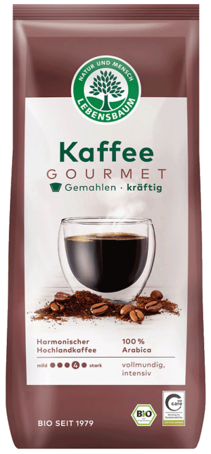 Gourmet-Kaffee kräftig, gemahlen, von Lebensbaum